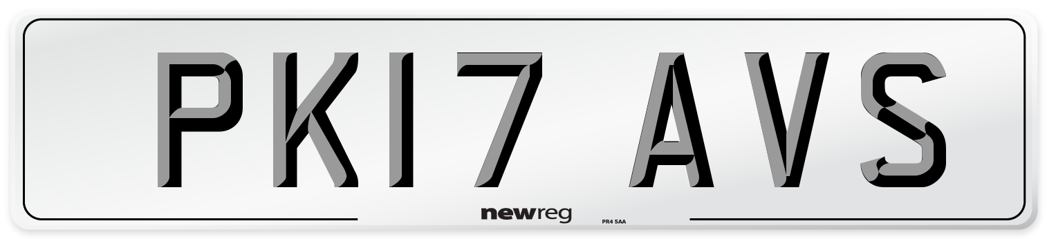 PK17 AVS Number Plate from New Reg